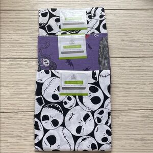 Disney Jack Skellington Nightmare Before  Christmas Halloween Fabric Set of 3